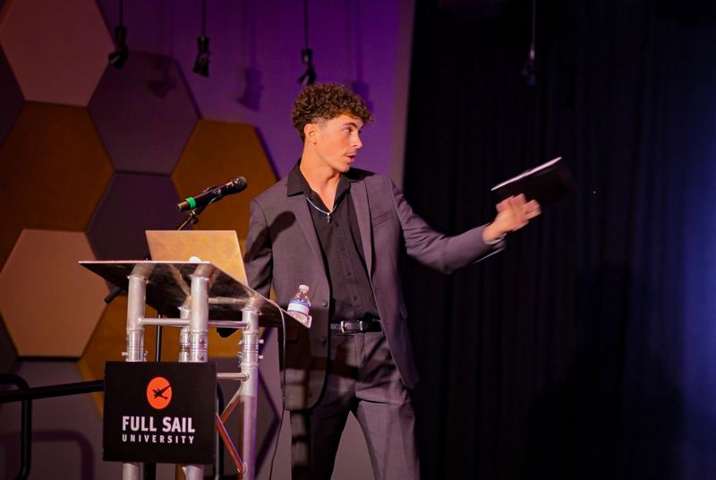 Will Taubenheim delivering a keynote on stage